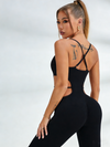 ZASUWA Female Hollow Out Sleevesless Jumpsuit