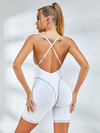 Hollow Out Cross Back Jumpsuit