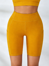 ZASUWA Female Pocket Spandex Gym Booty Shorts