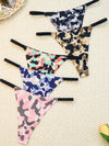 ZASUWA Female Sexy Camouflage Print T-Back Panties