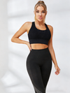ZASUWA Female Breathable Mesh High Waist Hollow Out High Impact Sportswear
