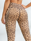ZASUWA Damen-Leggings mit Leopardenmuster und Taschen
