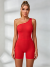 Solid Color Cutout Romper