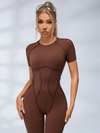 ZASUWA Female Heart Backless Jumpsuit