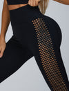 ZASUWA Female Breathable Side Net Hip-lift Leggings