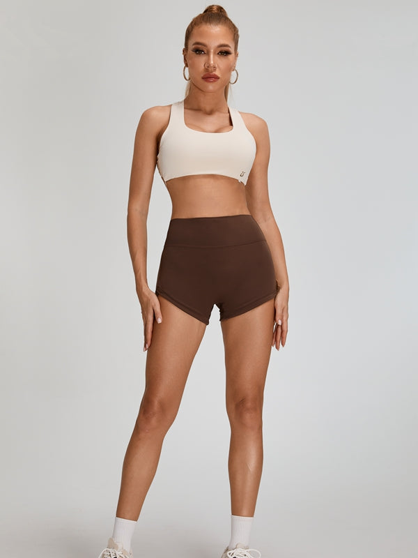 Scrunch Bum High-rise Cross Back Short Tracksuit