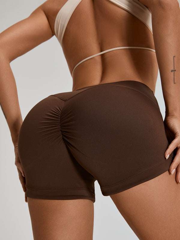 Scrunch Bum High-rise Cross Back Short Tracksuit