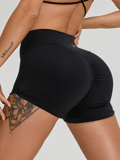 Scrunch Bum High-rise Spandex Gym Booty Shorts