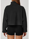 ZASUWA Female Fleece Pocket Cropped Jacket