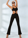 ZASUWA Female Flare Cutout Jumpsuit