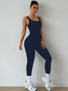 ZASUWA Female Hollow Out Backless Scrunch Bum Jumpsuit