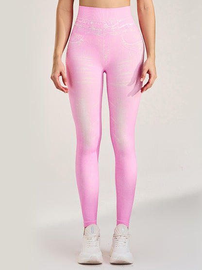Denim Hip-lift High-waisted Leggings