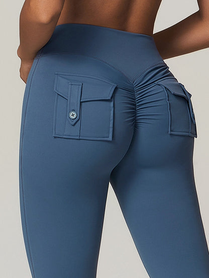 Cargo-Leggings mit Tasche und Scrunch-Po