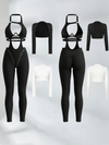 2‑Piece Cutout Ribbed Jumpsuit