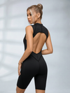 Sexy Backless Zipper Quick-dry Romper