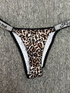 ZASUWA Female Sexy Crystal Leopard Print Panties