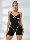 ❤Contrast Color Stripes Push Up Quick-Dry Jumpsuit