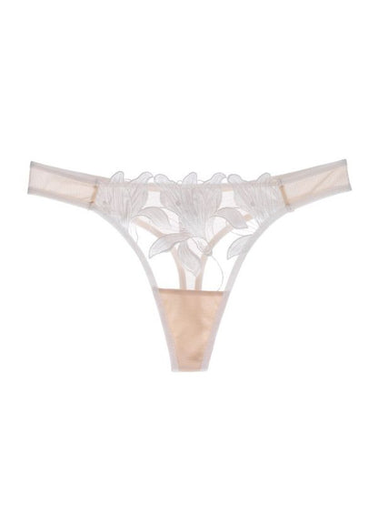 Lily Embroidered Mesh Panties