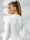 Zipper Long Sleeves Bodysuit