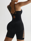ZASUWA Female Hollow Out Net Cross Back Romper