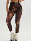 ZASUWA Female Sexy Fishnet Tie-Dye Printed Leggings
