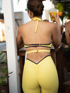 Sexy Contrast Color Stripe Hollow Out Jumpsuit