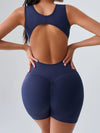 ZASUWA Female Hollow Out Scrunch Bum Backless Romper