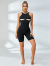 🖤ZASUWA Female Mesh Chest-Support Short Romper