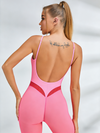 Backless Mesh Short Romper