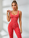 Leopard Print Backless Jumpsuit