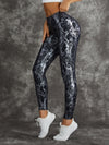 High Waist Bronzed Snakeskin Leggings