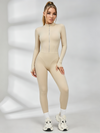 Sexy Zipper Fleece Jumpsuit