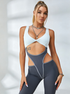 🖤ZASUWA Female Sexy Contrast Color Unique Cutout Jumpsuit