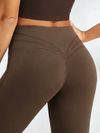 ZASUWA Female Unique Fleece Scrunch Bum Leggings