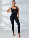 🖤ZASUWA Female  Hollow Out Cross Back Jumpsuit