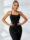Sexy Cross Back Flare Jumpsuit