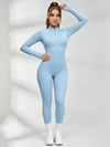 Sexy Backless Zipper Scrunch Bum Jumpsuit