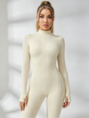 Sexy Zipper Stitch Jumpsuit