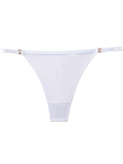 Hollow Out Crystal Silk Panties