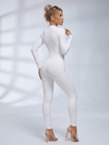 Tummy Control Zipper Hip-lift Jumpsuit