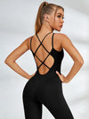 Sexy Cross Back Flare Jumpsuit