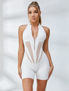 🖤ZASUWA Female Mesh Zipper Short Romper