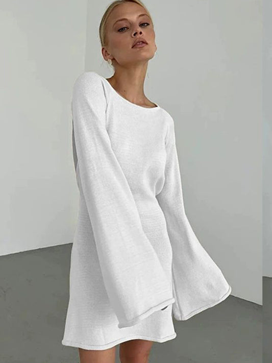 ZASUWA Female Sexy Solid Color Backless Without Bikini Set Cover-up