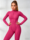 Sexy Zipper Stitch Performance Jumpsuit