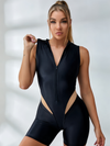 🖤ZASUWA Female Mesh Zipper Short Romper