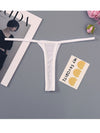 ZASUWA Female Sexy Mesh Print T-Back Panties