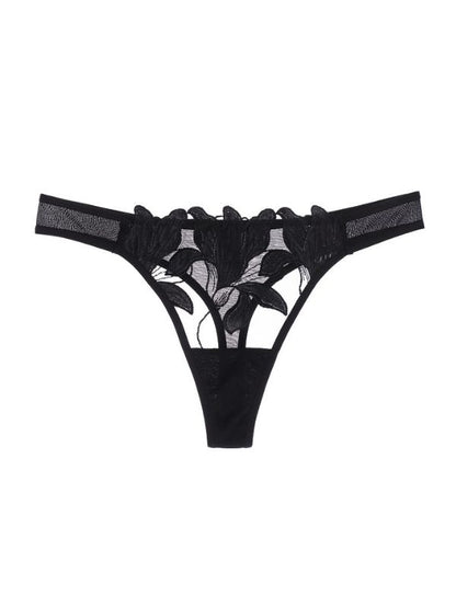 Lily Embroidered Mesh Panties