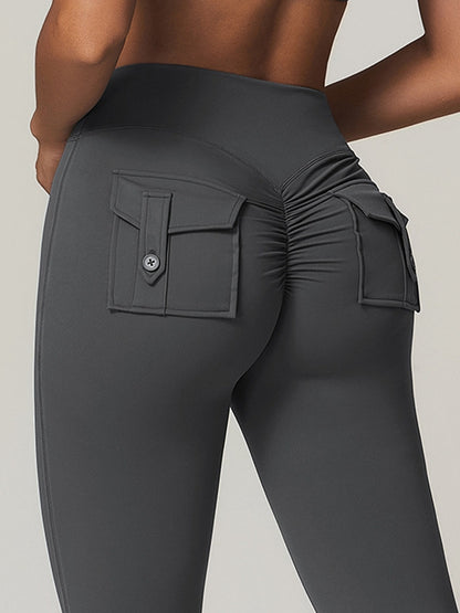 Cargo-Leggings mit Tasche und Scrunch-Po