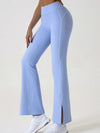 ZASUWA Female Flare Hip-lift High-waisted Split Pants
