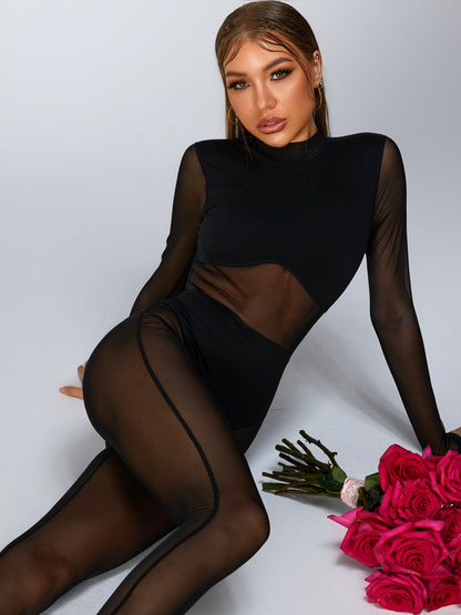 Sexy Mesh Jumpsuit